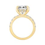 14K YELLOW GOLD 6.00CT ROUND DIAMOND LADIES RING (CENTER STONE ROUND DIAMOND 5CT) - Image 3