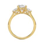18K YELLOW GOLD 3 1/5CT OVAL DIAMOND LADIES RING (CENTER STONE OVAL DIAMOND 2CT) - Image 2