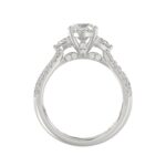 21K PLATINUM LADIES RING WITH 3.00CT ROUND/OVAL/HALF MOON/BAGUETTE DIAMONDS (CENTER STONE OVAL DIAMOND 2CT) - Image 2