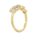 Classic 10K Yellow Gold  Round Lab Grown Diamond Ladies Fashion  Ring 3/4Ct (Color F-G -Clarity Vs1/Vs2) - Image 3