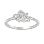 Classic 14K White Gold  Round Lab Grown Diamond Ladies Ring 1/2Ct (Color F-G -Clarity Vs1/Vs2)