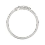 Classic 14K White Gold  Round Lab Grown Diamond Ladies Ring 1/2Ct (Color F-G -Clarity Vs1/Vs2) - Image 2