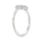 Classic 14K White Gold  Round Lab Grown Diamond Ladies Ring 1/2Ct (Color F-G -Clarity Vs1/Vs2) - Image 3