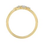 Classic 14K Yellow Gold  Round Lab Grown Diamond Ladies Ring 1/2Ct (Color F-G -Clarity Vs1/Vs2) - Image 2