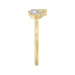 Classic 14K Yellow Gold  Round Lab Grown Diamond Ladies Ring 1/2Ct (Color F-G -Clarity Vs1/Vs2) - Image 4