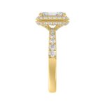 ETERNAL BLUSH COLLECTION 14K YELLOW GOLD 1.00CT ROUND/RADIANT DIAMOND LADIES RING (CENTER STONE PINK RADIANT DIAMOND 3.00CT) - Image 3