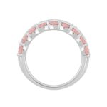 ETERNAL BLUSH COLLECTION LADIES RING 1 3/4CT ROUND DIAMOND 14K WHITE GOLD (ROUND PINK) - Image 2