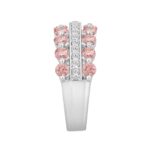 ETERNAL BLUSH COLLECTION LADIES RING 1 3/4CT ROUND DIAMOND 14K WHITE GOLD (ROUND PINK) - Image 3