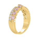ETERNAL BLUSH COLLECTION LADIES RING 1CT ROUND DIAMOND 14K YELLOW GOLD - Image 4