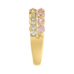 ETERNAL BLUSH COLLECTION LADIES RING 1CT ROUND DIAMOND 14K YELLOW GOLD - Image 3