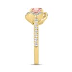 ETERNAL BLUSH COLLECTION LADIES RING 2CT ROUND DIAMOND 14K YELLOW GOLD (CENTER STONE PINK ROUND DIAMOND 1 1/2CT) - Image 2