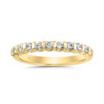 LADIES BAND 1/2CT ROUND DIAMOND 14K YELLOW GOLD
