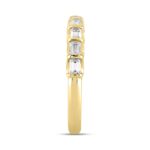 LADIES BAND 1CT EMERALD DIAMOND 14K YELLOW GOLD - Image 3