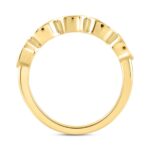 LADIES BAND 1CT OVAL DIAMOND 14K YELLOW GOLD - Image 2