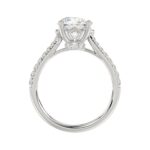 LADIES BRIDAL SET 3 1/2CT ROUND DIAMOND 14K WHITE GOLD (CENTER STONE ROUND DIAMOND 2.00CT) - Image 3