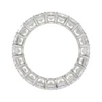 LADIES ETERNITY BAND 2CT PRINCESS DIAMOND 14K WHITE GOLD - Image 2