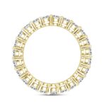 LADIES ETERNITY BAND 2CT ROUND DIAMOND 14K YELLOW GOLD - Image 2