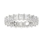 LADIES ETERNITY BAND 4 3/4CT PRINCESS DIAMOND 14K WHITE GOLD