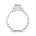 LADIES RING 1 1/2CT ROUND DIAMOND 14K WHITE GOLD (CENTER STONE ROUND DIAMOND 1CT) - Image 2