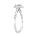 LADIES RING 1 1/2CT ROUND DIAMOND 14K WHITE GOLD (CENTER STONE ROUND DIAMOND 1CT) - Image 3