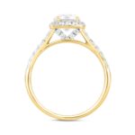 LADIES RING 1 1/2CT ROUND DIAMOND 14K YELLOW GOLD (CENTER STONE ROUND DIAMOND 1CT) - Image 2