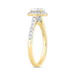 LADIES RING 1 1/2CT ROUND DIAMOND 14K YELLOW GOLD (CENTER STONE ROUND DIAMOND 1CT) - Image 3