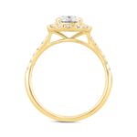 LADIES RING 1 1/2CT ROUND DIAMOND 14K YELLOW GOLD (CENTER STONE ROUND DIAMOND 1CT) - Image 2