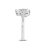 LADIES RING 2 1/2CT PEAR/MARQUISE DIAMOND 14K WHITE GOLD - Image 3