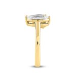 LADIES RING 2 1/2CT PEAR/MARQUISE DIAMOND 14K YELLOW GOLD - Image 3