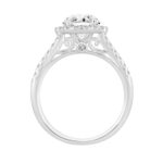 LADIES RING 2 1/4CT ROUND DIAMOND 14K WHITE GOLD (CENTER STONE ROUND DIAMOND 1 1/2CT ) - Image 2