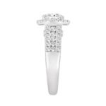 LADIES RING 2 1/4CT ROUND DIAMOND 14K WHITE GOLD (CENTER STONE ROUND DIAMOND 1 1/2CT ) - Image 3