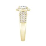 LADIES RING 2 1/4CT ROUND DIAMOND 14K YELLOW GOLD (CENTER STONE ROUND DIAMOND 1 1/2CT ) - Image 3