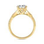 LADIES RING 2 1/4CT ROUND DIAMOND 14K YELLOW GOLD (CENTER STONE ROUND DIAMOND 2CT) - Image 2