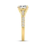 LADIES RING 2 1/4CT ROUND DIAMOND 14K YELLOW GOLD (CENTER STONE ROUND DIAMOND 2CT) - Image 3