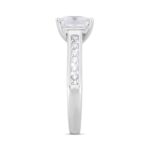 LADIES RING 2CT PRINCESS DIAMOND 14K WHITE GOLD (CENTER STONE PRINCESS DIAMOND 1 1/2CT ) - Image 3