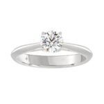 LADIES RING 3/4CT ROUND DIAMOND 14K WHITE GOLD