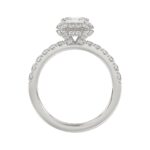 LADIES RING 4.00CT ROUND DIAMOND 18K WHITE GOLD (CENTER STONE RADIANT DIAMOND 3CT ) - Image 3