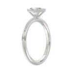 LADIES SOLITAIRE RING 1CT OVAL DIAMOND 14K WHITE GOLD (CENTER STONE OVAL DIAMOND 1CT ) - Image 3