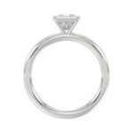 LADIES SOLITAIRE RING 1CT PRINCESS DIAMOND 14K WHITE GOLD (CENTER STONE PRINCESS DIAMOND 1CT ) - Image 2