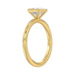 LADIES SOLITAIRE RING 1CT PRINCESS DIAMOND 14K YELLOW GOLD (CENTER STONE PRINCESS DIAMOND 1CT ) - Image 3