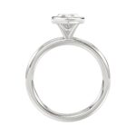 LADIES SOLITAIRE RING 2CT MARQUISE DIAMOND 14K WHITE GOLD (CENTER STONE MARQUISE DIAMOND 2CT ) - Image 2