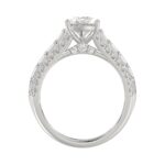 Luxury 14K White Gold Ladies Diamond Ring 2 3/4CT Round Pear & Baguette Diamonds with 2.00CT  Pear  Center stone (Color F-G -Clarity VS1/VS2) - Image 2