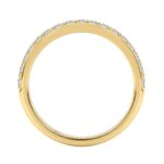 Luxury 18K Yellow Gold 3 1/3Ct Radiant & Round Diamond Bridal Set 3.00Ct Radiant Cut Engagement Ring With Matching Wedding Band (Color F-G -Clarit - Image 4