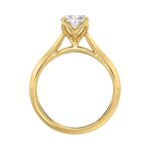Luxury 2.00 Ct Oval Lab-Grown Diamond Solitaire Engagement Ring In 18K Yellow Gold (Color F-G -Clarity Vs1/Vs2) - Image 2