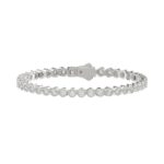 LADIES BRACELET 5.00CT ROUND DIAMOND 14K WHITE GOLD
