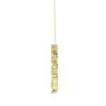 LADIES NECKLACE 1 1/2CT MARQUISE DIAMOND 14K YELLOW GOLD - Image 2