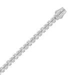 18K WHITE GOLD 7.00CT OVAL DIAMOND LADIES TENNIS BRACELET - Image 2