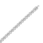 18K WHITE GOLD 7.00CT OVAL DIAMOND LADIES TENNIS BRACELET - Image 3