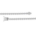 LADIES BRACELET 4 1/2CT ROUND DIAMOND 18K WHITE GOLD - Image 2