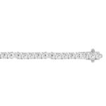 LADIES BRACELET 7 3/8CT PRINCESS/ROUND DIAMOND 14K WHITE GOLD - Image 3